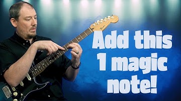 Meng majeur en mineur eenvoudig door de grote terts toe te voegen aan de mineur pentatonische too...