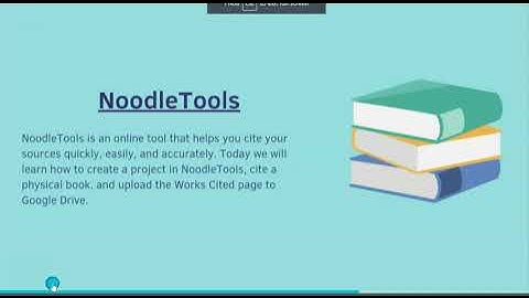 NoodleTools Tutorial
