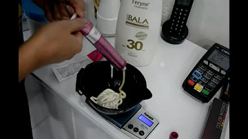 Como pesar a tinta de cabelo?