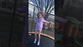 Bum bum on trampoline ￼