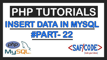 PHP Tutorials - Insert Data into MySQL Database using PHP Part-22