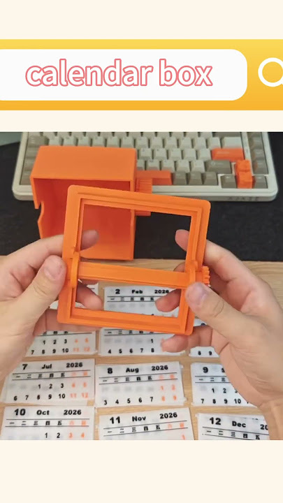 3D printed calendar box #filaments #3dprinting #3d #3dprinter #diy #creativity #calendar dar