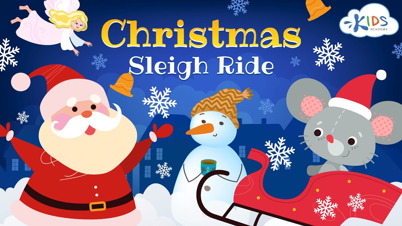 Christmas Sleigh Ride Song | Songs for Kids with Lyrics | English Nursery Rhymes