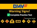 DMV Road Sign 2024 Complete Practice Test (WARNING SIGNS) with Explanation
