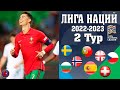 Лига наций-2022/23. Результаты  матчей воскресенья.  дубль Роналду помог  уничтожить Швейцарию.