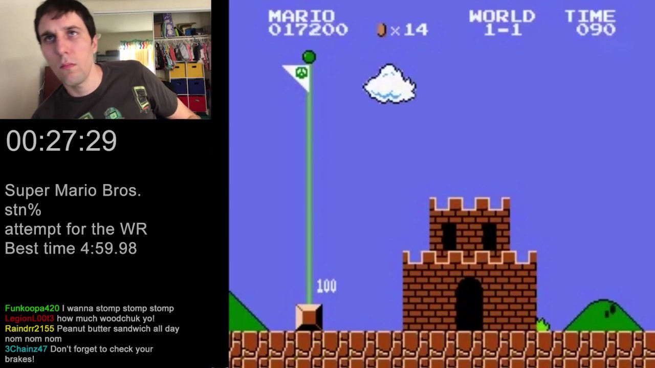 Super Mario Bros Speedrun Parody - Fake Speedrun - YouTube