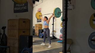 I like how this rep looked 🤌💎 #weightlifting #gym #snatch #strengthtraining #train #shorts #sports