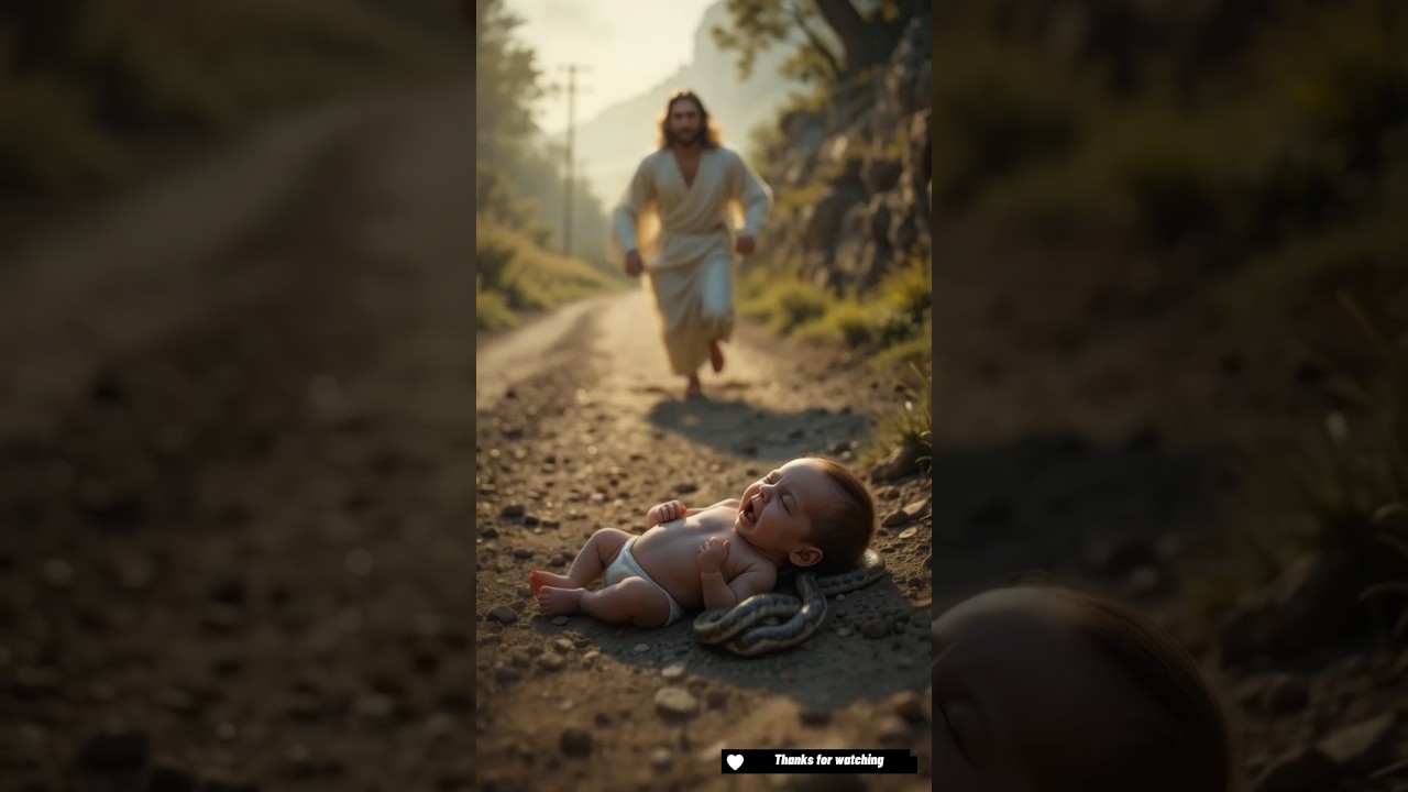 Jesus saved the child from being bitten.❤🙌🥰 