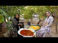 Cooking two types of local food with lamb in village! Kurdish village life