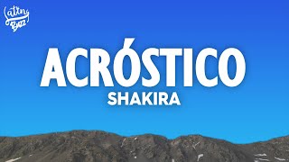 Shakira - Acróstico (Letra/Lyrics)