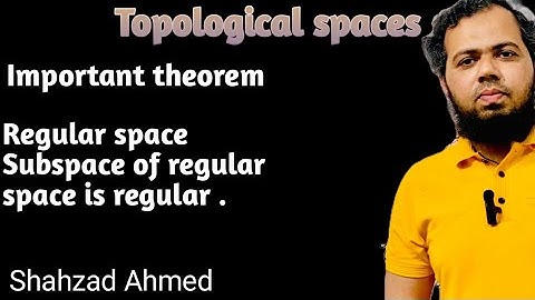 Every subspace of regular space is regular by Shahzad Ahmed. #bsmath #mscmath #topology #regular