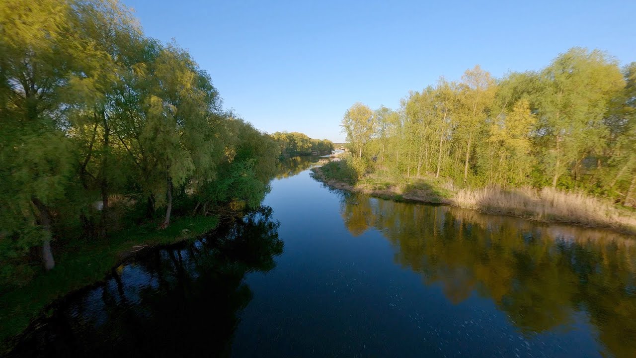 Прогулка вдоль речки Рось - YouTube