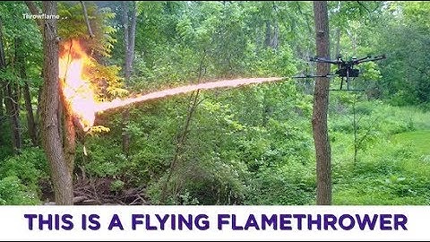 You can now turn a drone into a flying flamethrower