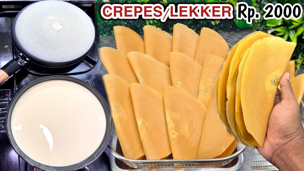 CARA MUDAH DAN SUKSES BIKIN CREPES/KUE LEKKER CUMA PAKAI ALAT INI. 