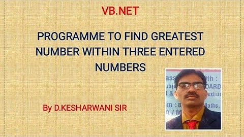 Programe to find greatest number within three entered no
