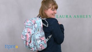 laura ashley diaper bag black floral