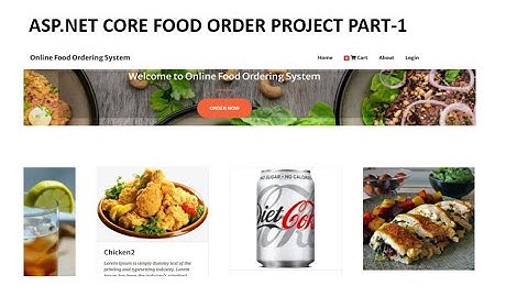 #1 : ASP.NET CORE  Food Ordering Project | Scratch Project |  Fully Functional