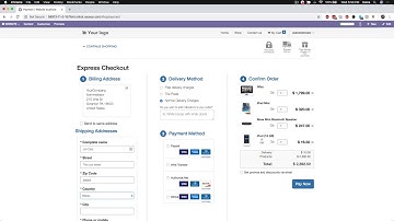 Odoo -  One Page Checkout