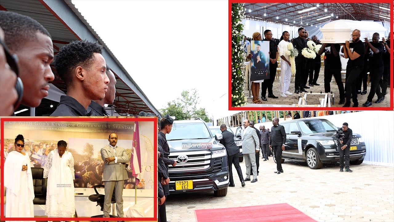 NABII GEORDAVIE ALIVYOWASILI, MWILI WA MTOTO WAKE WAINGIA KANISANI,VILIO VYATAWALA