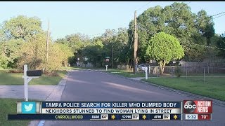 Woman murdered, dumped in middle of Tampa street