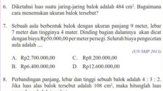 Bangun ruang sisi datar, menentukan luas permukaan kubus dan balok
limas, prisma volume ...