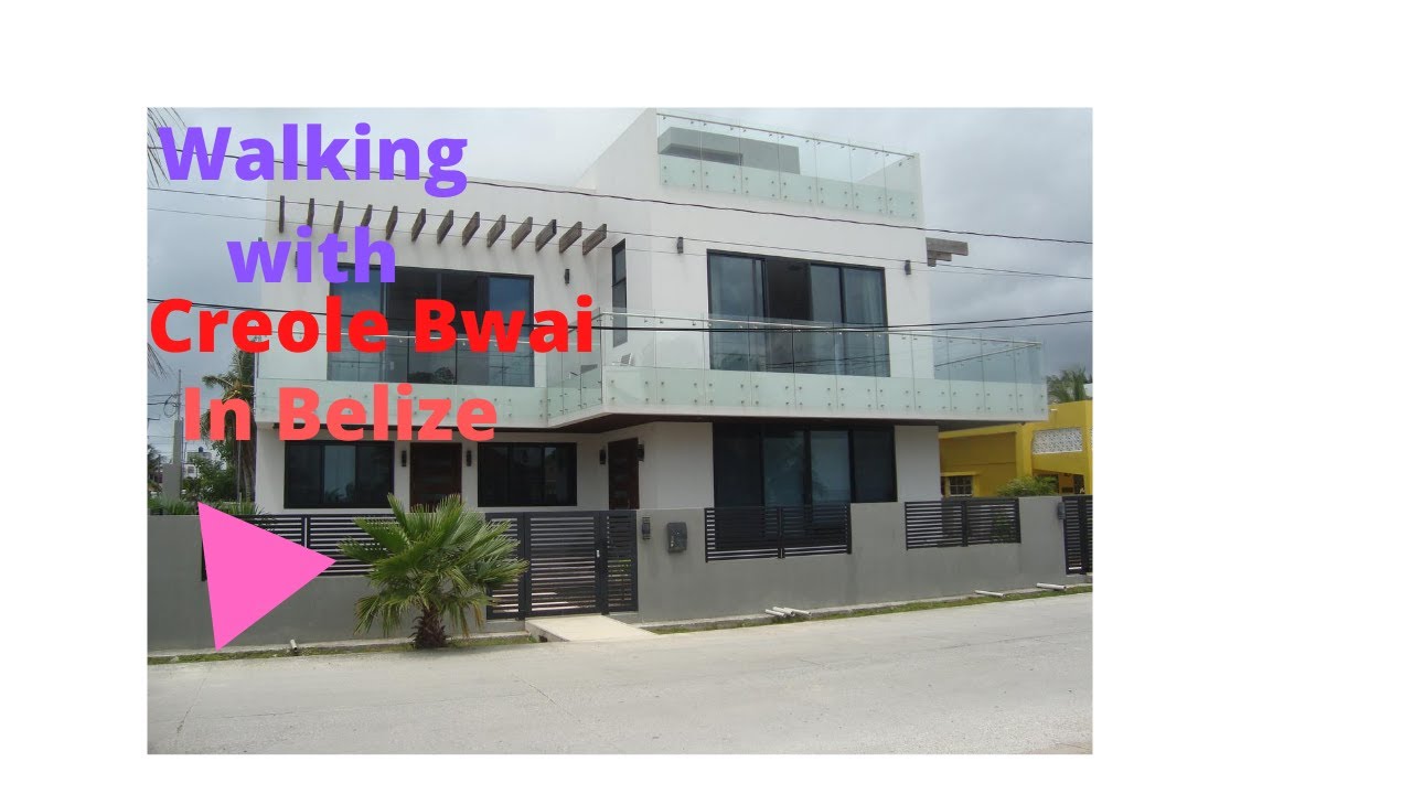 Walking in Belize (Buttonwood Bay) sea front YouTube
