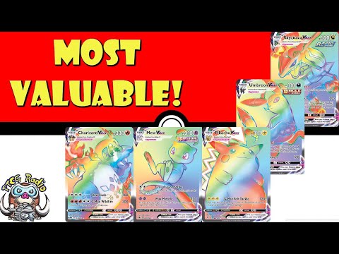 Top 10 Most Valuable Rainbow Rare Pokémon TCG Cards! (Most Expensive) (Time  to Invest?) 