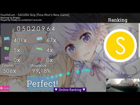 Osu! - fourfolium - SAKURA Skip [Pata-Mon's New Game]
