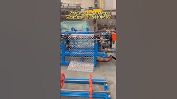 2000 m2/ 8 hours Chain Link Fence Making Machine ( +86 182 3048 9099)