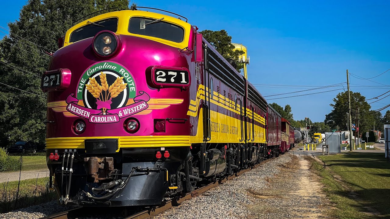 ACWR Ex-NS OCS-Units 1st trip to Charlotte NC SD40-2 leads to Star then F-Units for the rest ￼ENJOY