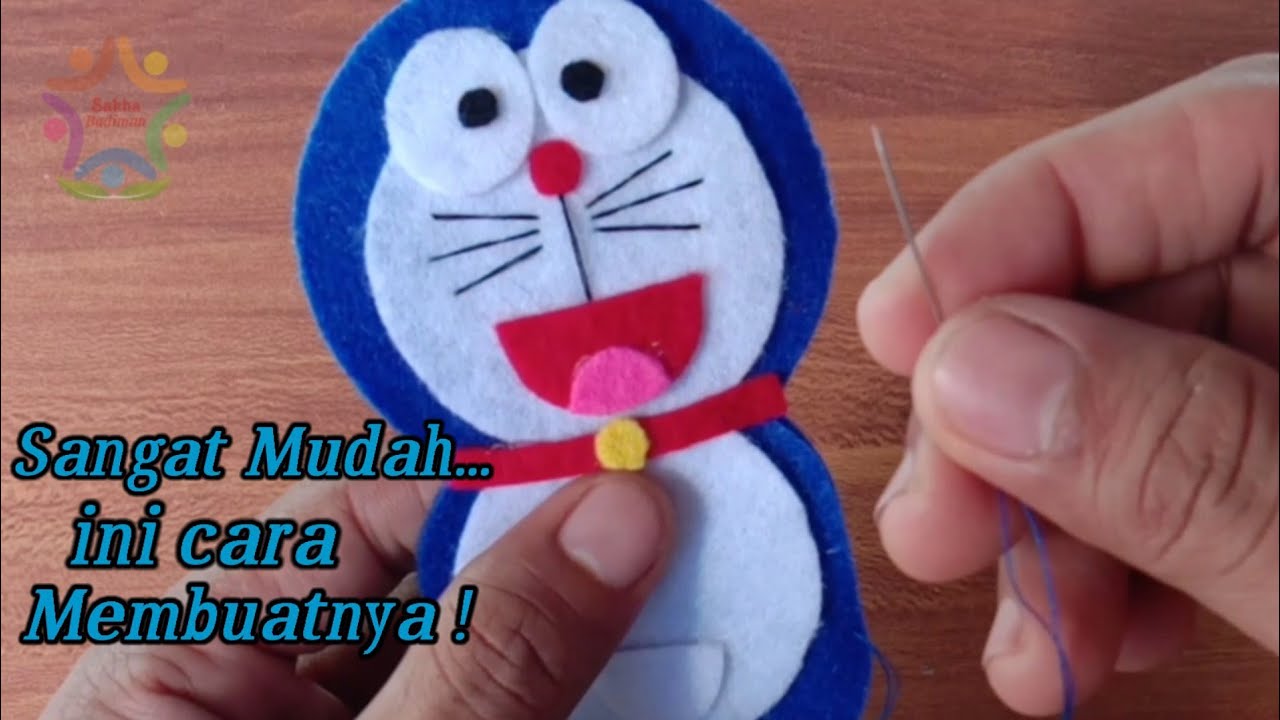 Begini cara  membuat  Boneka  Doraemon dari  kain  flanel  YouTube