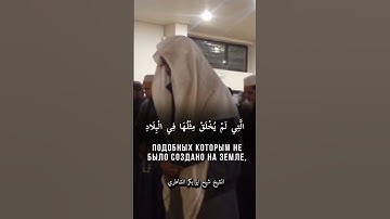 هدوووء عجيب للشيخ أبو بكر الشاطري سورة الفجر في الصلاة