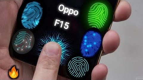 Oppo F15 | How to change Finger print Scanner Oppo F15 | Change Finger Sensor Styel |