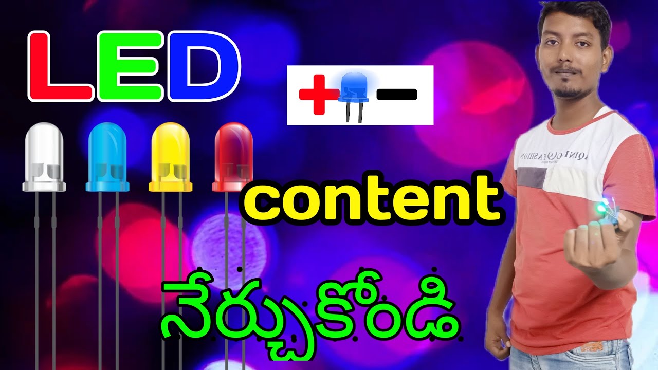 how to LED lighting content Learn Telugu lo by S.Vasu YouTube