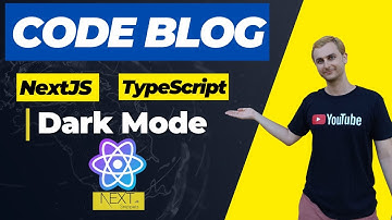 NextJS TypeScript Dark Mode | Code Blog [1]
