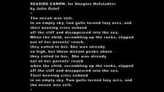 Seaside Canon, for Douglas Hofstadter (raw audio sample values form a palindrome)