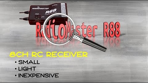 RadioMaster R88 8Ch RC Receiver: Quick Look