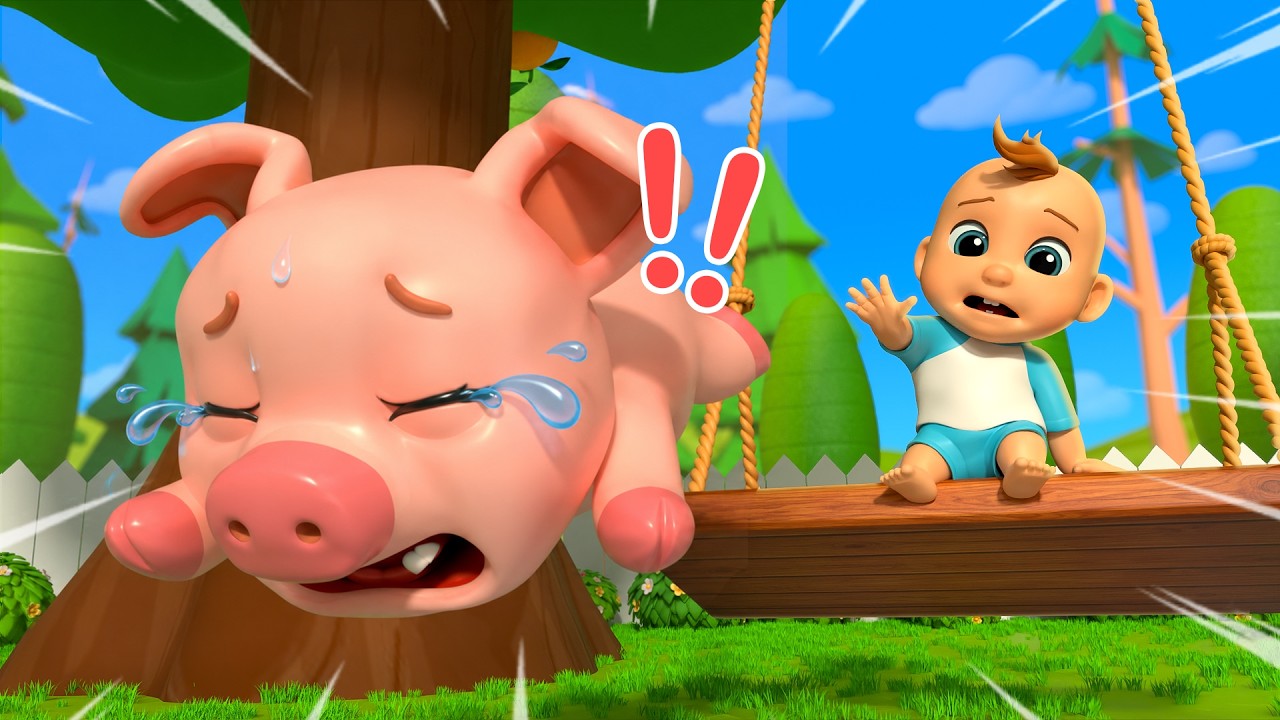 LIVE | Farm Animals Play on Kids Swing Nursery Song Coco Plays and Learns Children's Rhymes & Music