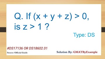 OG Quant Review 2022 Q313 DS17136 Inequalities Solution DS18602.01 | GMAT Prep for Beginners