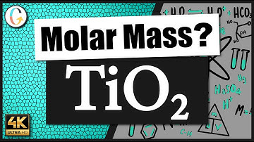 How to find the molar mass of TiO2 (Titanium (IV) Oxide)
