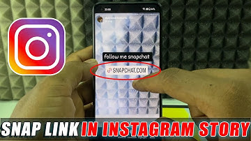 how to add snapchat link to instagram story?
