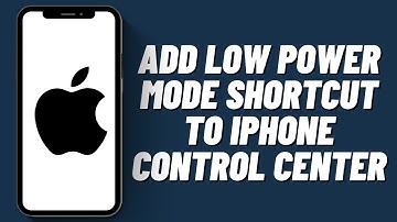 How to Add Low Power Mode Shortcut to iPhone Control Center (2023)