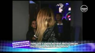 Farid Ode And Sandra Mathews Had An Argument In Front Of The Press.