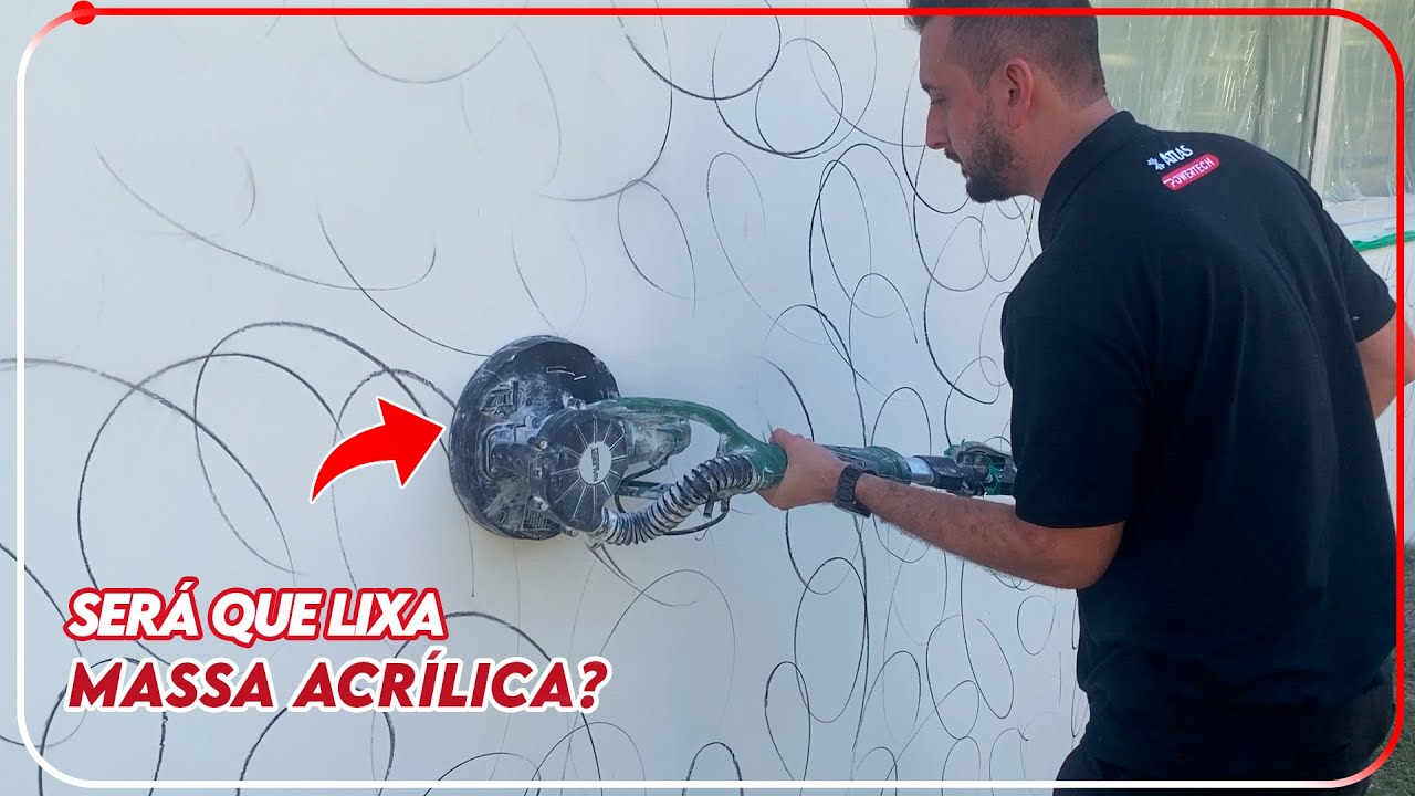 QUAL A LIXADEIRA E LIXA CERTA PRA LIXAR MASSA ACRÍLICA - YouTube
