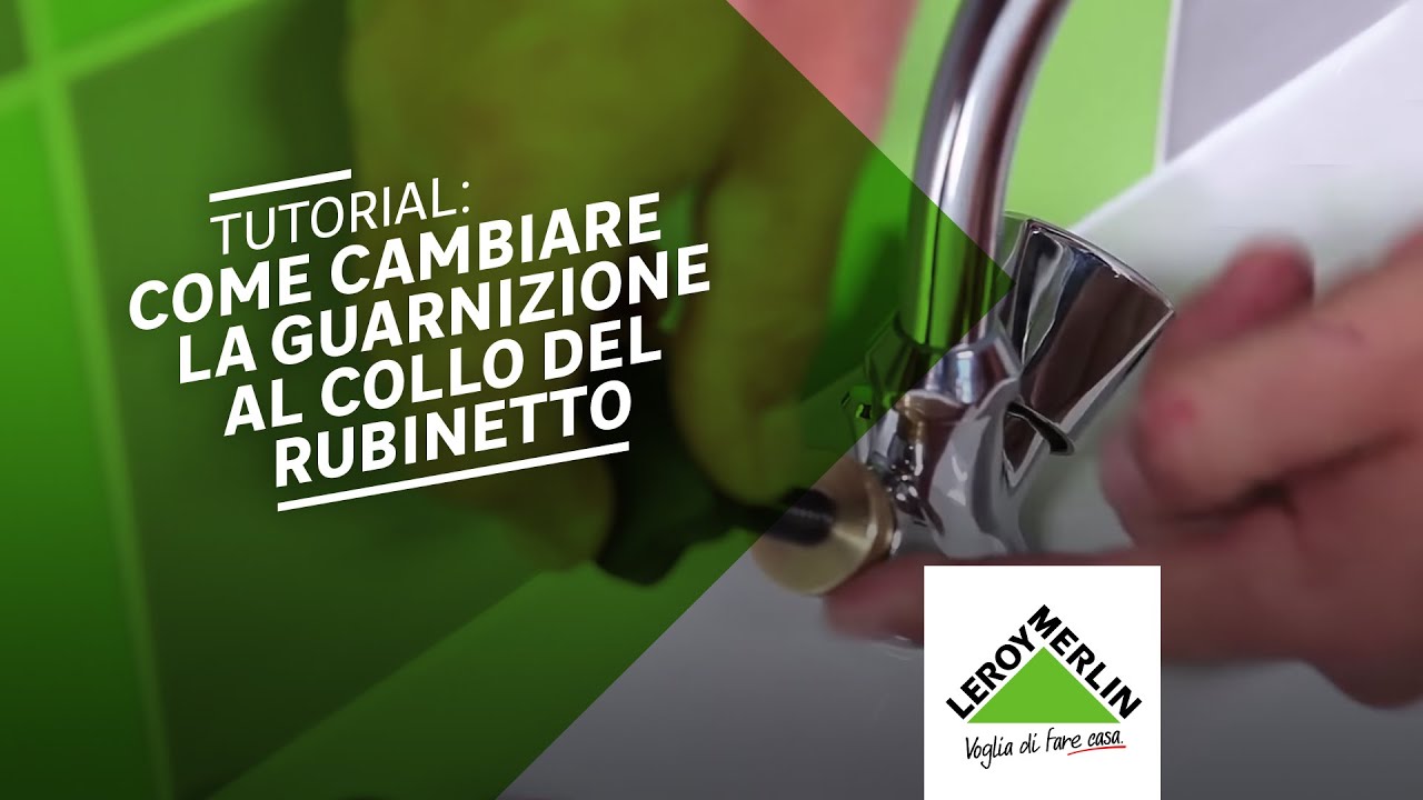 Come controllare e cambiare le guarnizioni del rubinetto leroy ... Cambiare guarnizione rubinetto