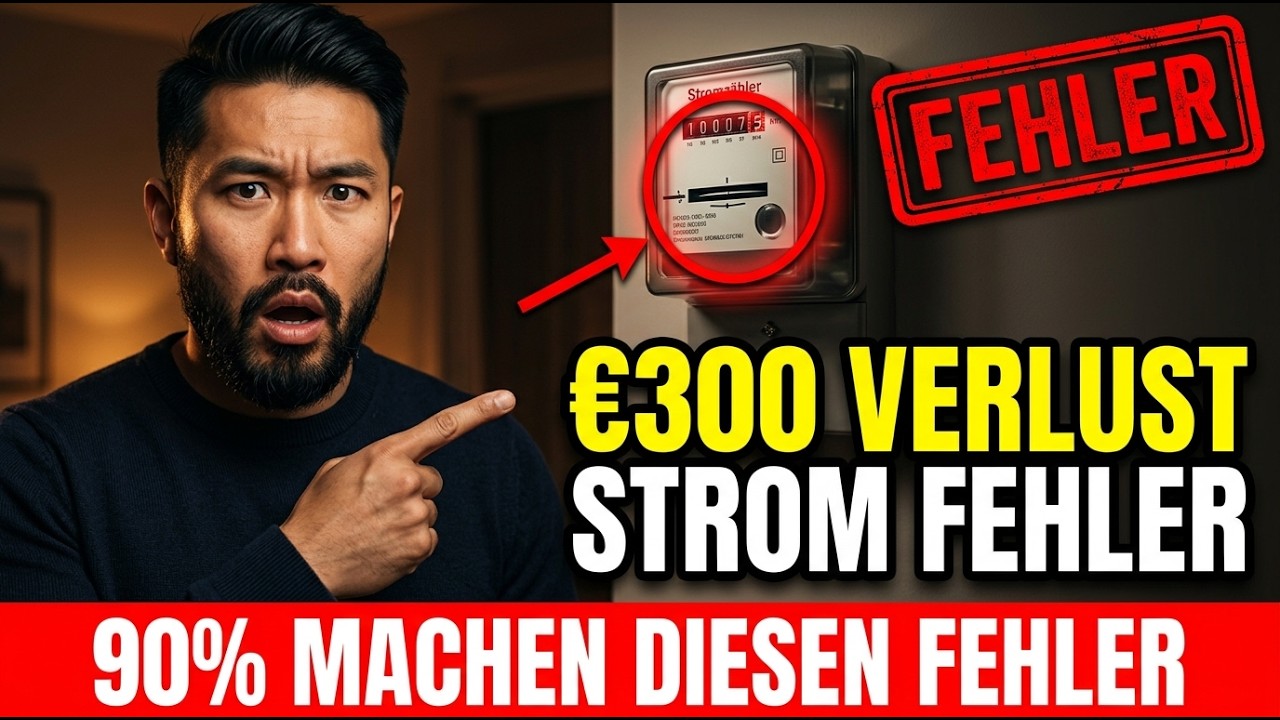 Ihr Stromzähler stiehlt Ihnen €300 pro Jahr — 90% der Haushalte in Deutschland machen diesen Fehler