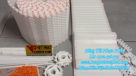 Băng Tải Nhựa Modular Belt: vật liệu POM, sẵn hàng tại TPHCM - Băng Tải Việt Phát