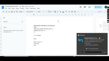 Pseudocode Calculate a running sum #pseudocode #flowchart #alx
