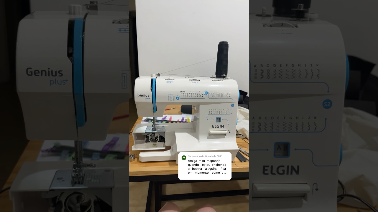 Elgin Genius Plus - Agulha mexe enquanto enche a bobina? #elgingeniusplus