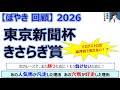 【ぼやき回顧】東京新聞杯&きさらぎ賞<2026>